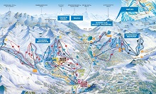  Two Country (Zwei Lander) Skiarena Map