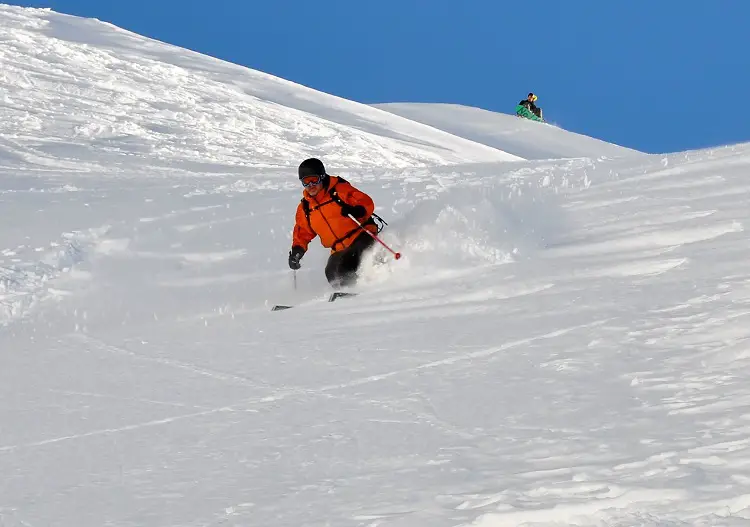Ski powder at Cervinia, consistently one of the best resorts in Italy