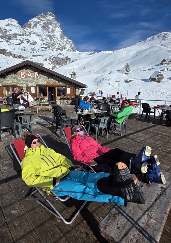 I like this culture of skiing in Italy