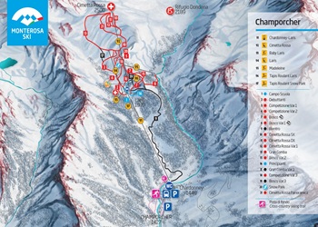 Champorcher Ski Trail Map