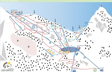 Courmayeur Checrouit Sector Ski Trail Map
