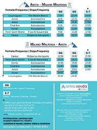  Milan Malpensa Courmayeur Bus Timetable 