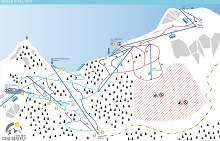 Courmayeur Val Veny Sector Ski Trail Map