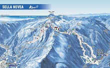  Kanin - Sella Nevea Ski Trail Map