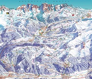 Brenta Dolomites Ski Trail Map 