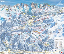 Madonna di Campiglio Ski Trail Map