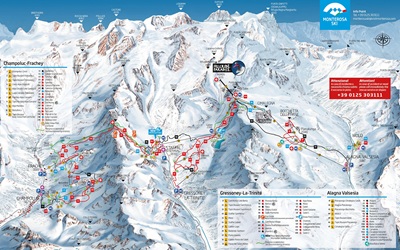 Monterosa Ski Trail Map