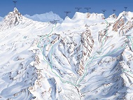 Champoluc Monterosa Freeride Ski Route Map