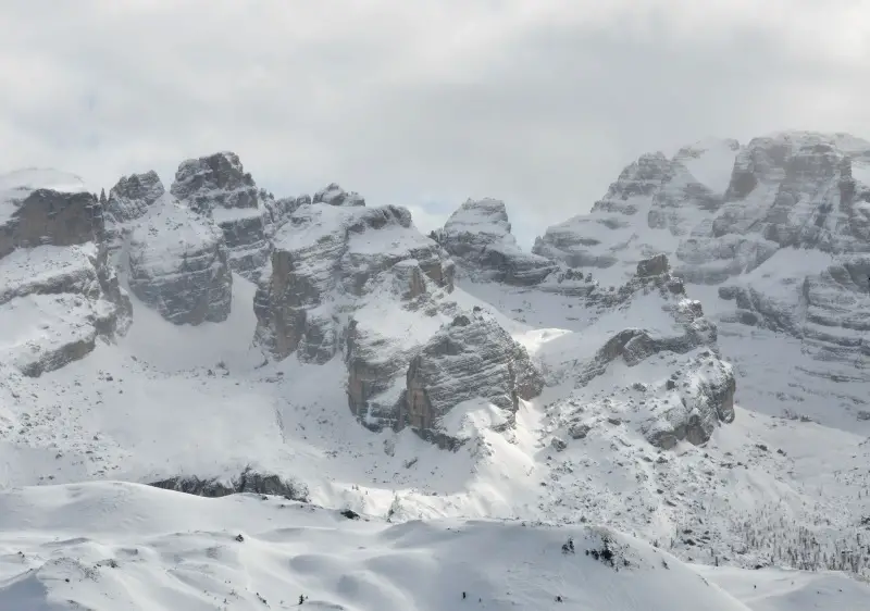 Dolomiti di Brenta are a complex range to navigate in the backcountry