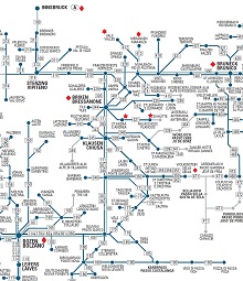  Dolomites Regional Public Transport map