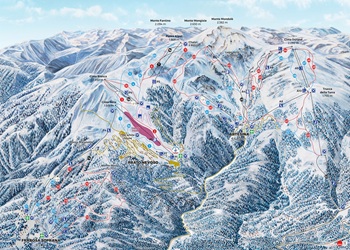 Mondole Prato Nevoso Ski Trail Map