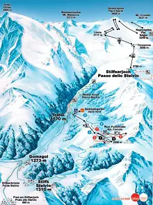  Trafoi Ski Trail Map