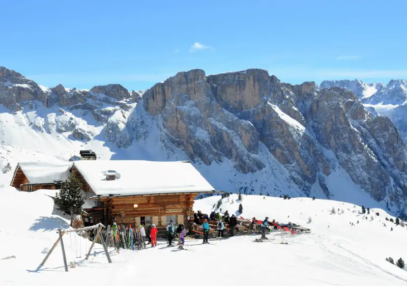 Val Gardena ski resort, Dolomites, Italy