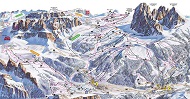 Selva Gardena-Groeden Ski Trail Map