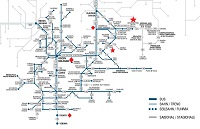  Val Gardena Train & Bus Route Map