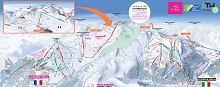 Espace San Bernardo ski trail map 