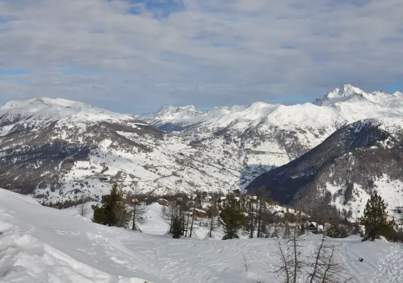 Via Lattea from Colle Bercia in Claviere ski resort