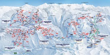 Via Lattea - Voie Lactee - Milky Way Ski Trail & Piste Map