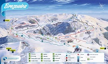 Brezovica Ski Trail Map