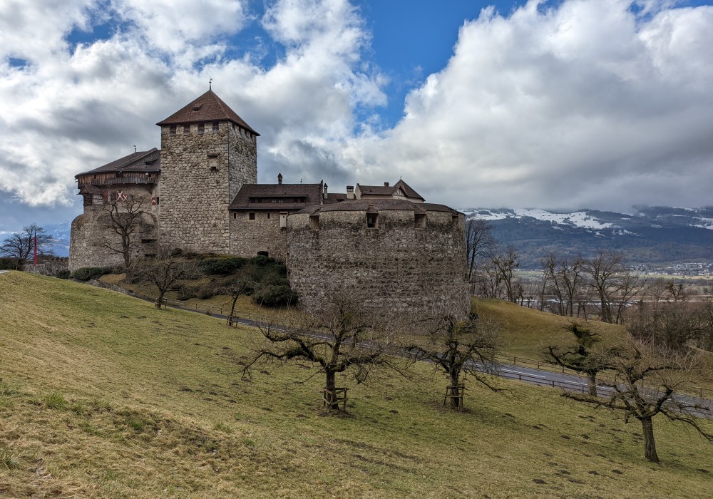 Vaduz Castle overlooks the capital of Liechtenstein, Vaduz