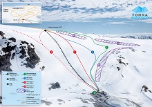  Fonna Glacier Ski Trail Map