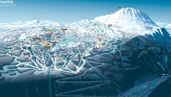 Gausta Ski Trail Map