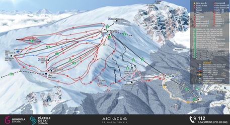 Sinaia Ski Trail Map
