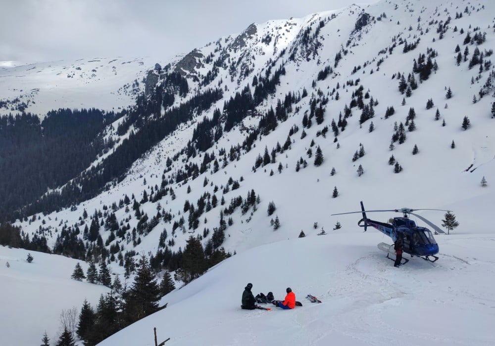 Romania has loads of skiing in the Carpathians, including affordable heliski