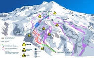 Elbrus Ski Trail Map