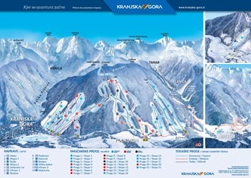 Kranjska Gora Ski Trail Map