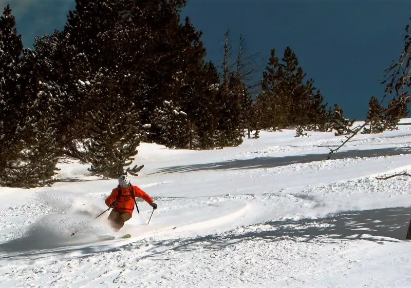 Baqueira Beret sidecountry powder (photo - Roger Mountain Guide)