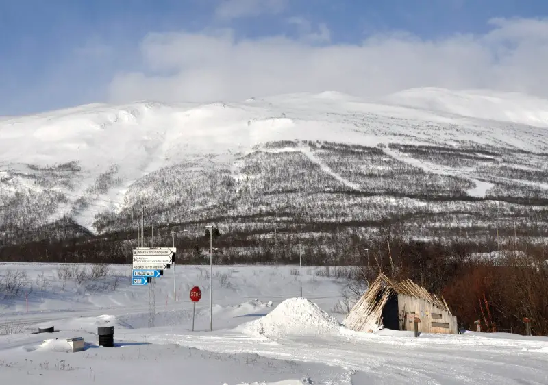 Abisko - Nuolja ski area in Swedish Lapland