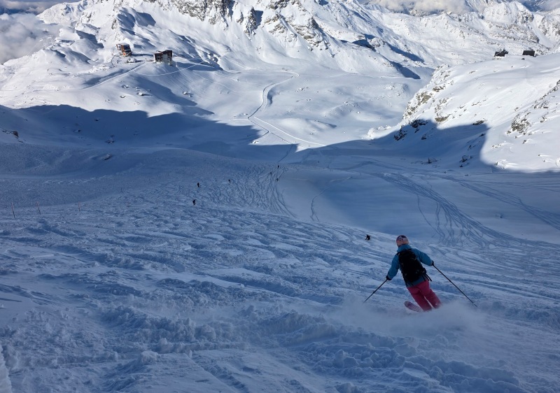 Mont Fort descent