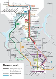 Milan Malpensa Airport to Andermatt Rail Map