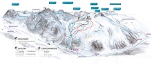 Arolla Ski Touring Map