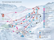 Bivio Ski Trail Map