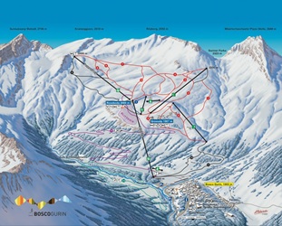 Bosco Gurin Ski Trail Map