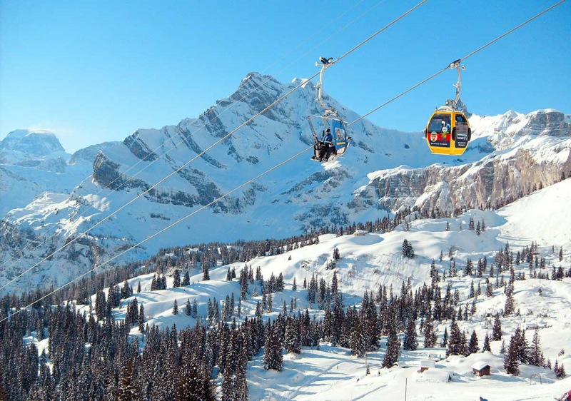 Braunwald ski resort Switzerland