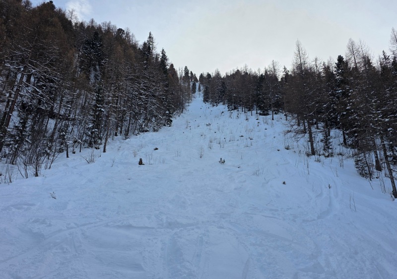 This is often a groomed black piste