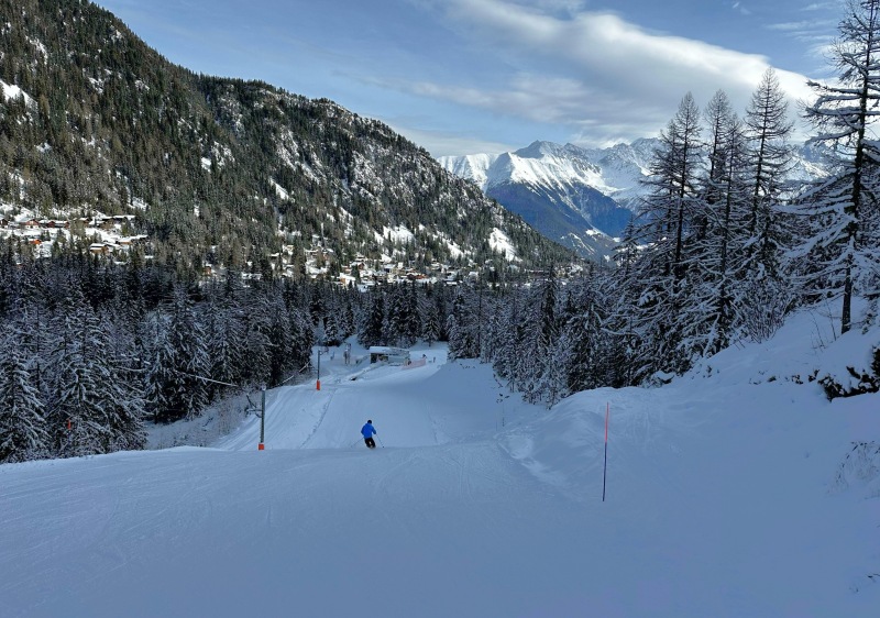 Alone on piste 7