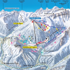 Champex-Lac Ski Trail Map