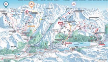 Corvatsch & Diavolezza Lagalb Ski Trail Map