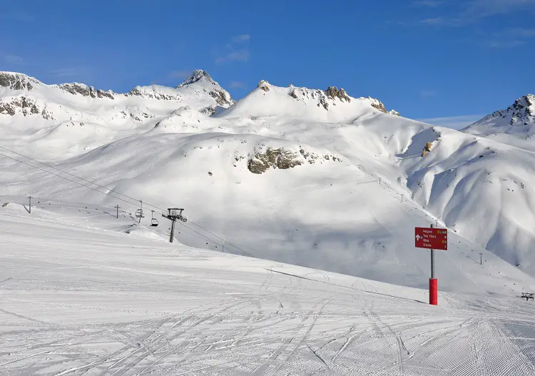 Corviglia is the local St Moritz ski resort & a paradise for intermediate skiers boarders