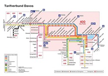 Davos local transport network map
