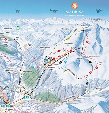 Madrisa Ski Trail Map