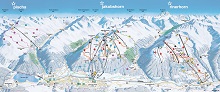  Davos Klosters (Jakobshorn, Pischa, Rinerhorn) Ski Trail Map
