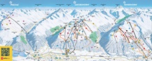  Davos Klosters (Jakobshorn, Pischa, Rinerhorn) Ski Trail Map