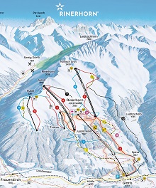 Rinerhorn Ski Trail Map 