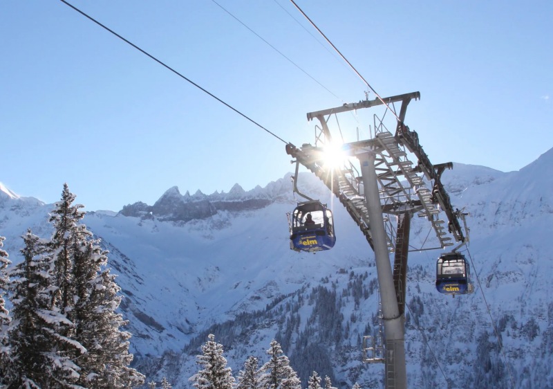 Elm ski resort, Glarus, Switzerland