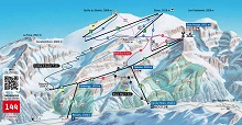 Glacier 3000 Ski Trail Map